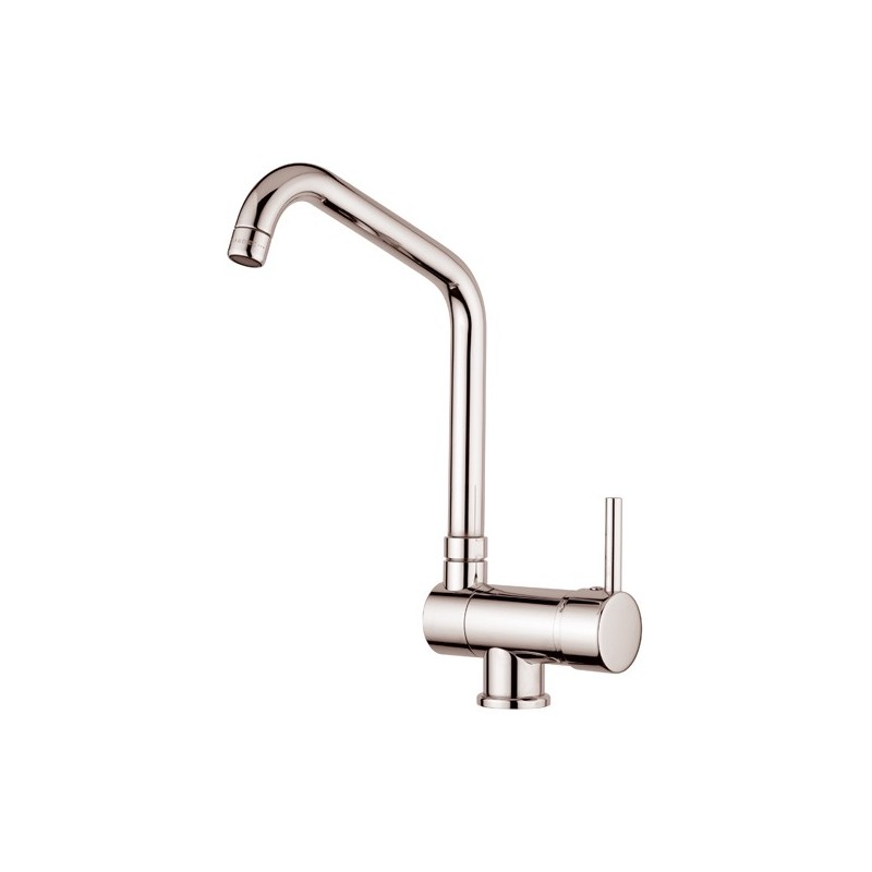 HI-TECH miscelatore cucina sottofinestra con canna abbattibile finitura cromo