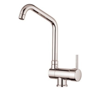 HI-TECH miscelatore cucina sottofinestra con canna abbattibile finitura cromo