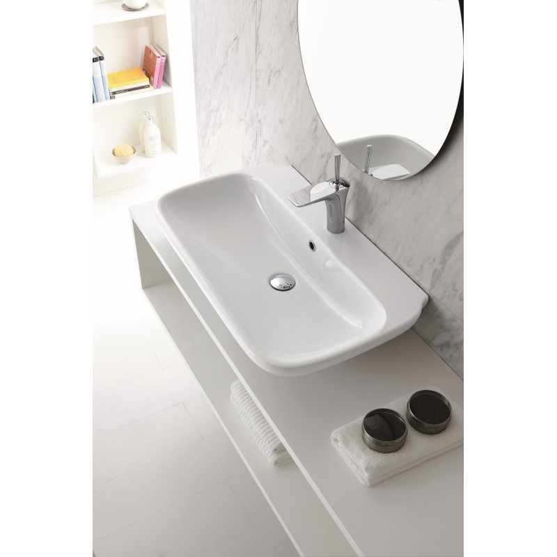 CLEAR lavabo da appoggio/sospeso 55 cm