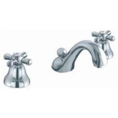 MAYA batteria lavabo con scarico finitura cromo