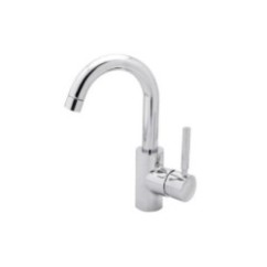 JACKIE miscelatore monocomando per lavabo bocca girevole finitura cromo