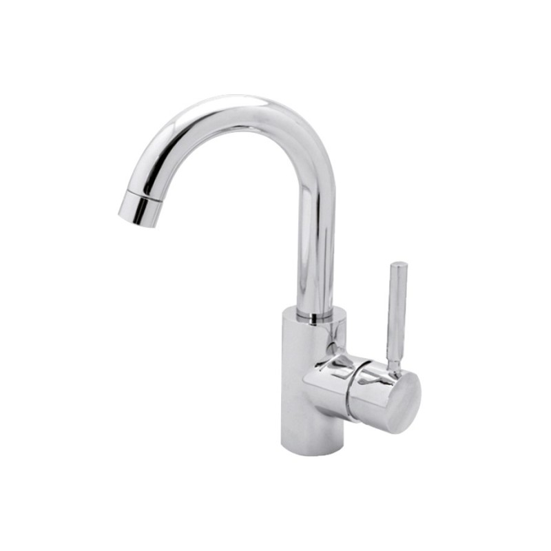 JACKIE miscelatore monocomando per lavabo bocca girevole finitura cromo