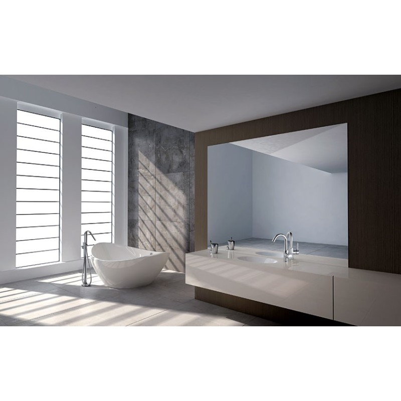JACKIE miscelatore monocomando per lavabo bocca girevole finitura cromo