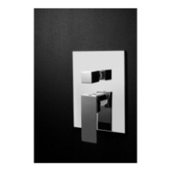 H-UNO Monocomando doccia incasso tre uscite finitura cromo