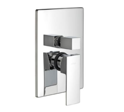 H-UNO Monocomando doccia incasso tre uscite finitura cromo