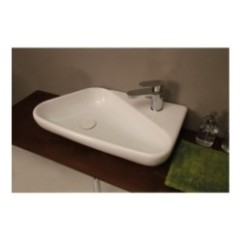 SHELF lavabo d'appoggio finitura bianco lucido