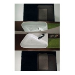 SHELF lavabo d'appoggio finitura bianco lucido