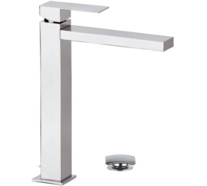 SKYLINE monocomando lavabo alto XL con scarico finitura cromo