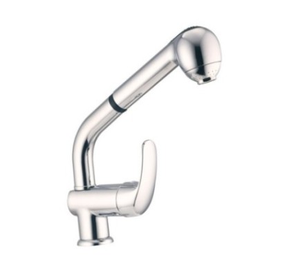 KITCHEN PROGRAM Monocomando lavello con doccetta estraibile alta finitura bronzato