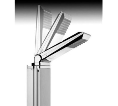 PRISMA pannello doccia monocomando 140 finitura nero