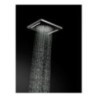 BAGNO ITALIANO IRIS soffione doccia in acciaio inox a led cm. 26x26 con cromoterapia finitura inox spazzolato