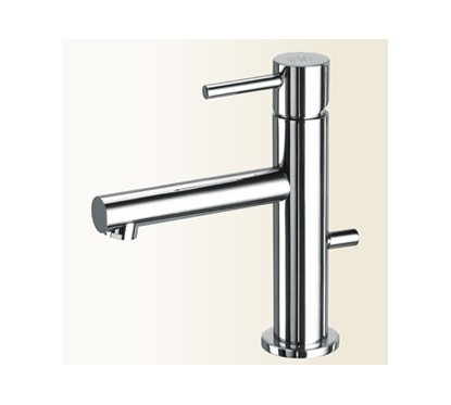 HEOS Miscelatore monocomando per lavabo finitura nickel spazzolato