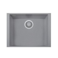 ONE 56.10ST Lavandino cucina ad una vasca finitura nanostone N1 pure white