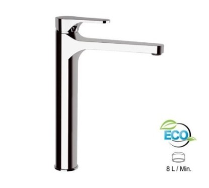 OMEGA ECO Monocomando lavabo XL senza scarico finitura cromo