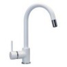PUNTOBPEX miscelatore monocomando canna a ponte e bocchetta estraibile finitura ultrametal titanio