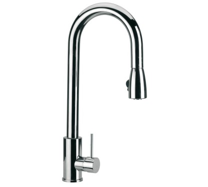 LAVELLI CUCINA miscelatore monocomando per lavello con doccetta estraibile finitura cromo