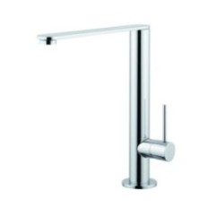 HI-TECH Miscelatore da cucina con canna girevole extra piatta 5 mm