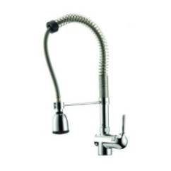 SUPERFLEX monocomando per cucine professionali con doccia finitura cromo