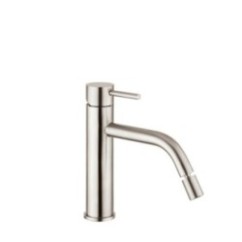 XONI miscelatore bidet in acciaio inox con scarico finitura cromo