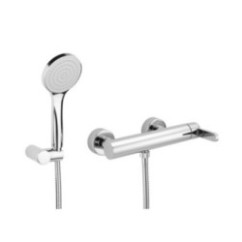 SALLY Monocomando doccia esterno con kit doccia finitura cromo