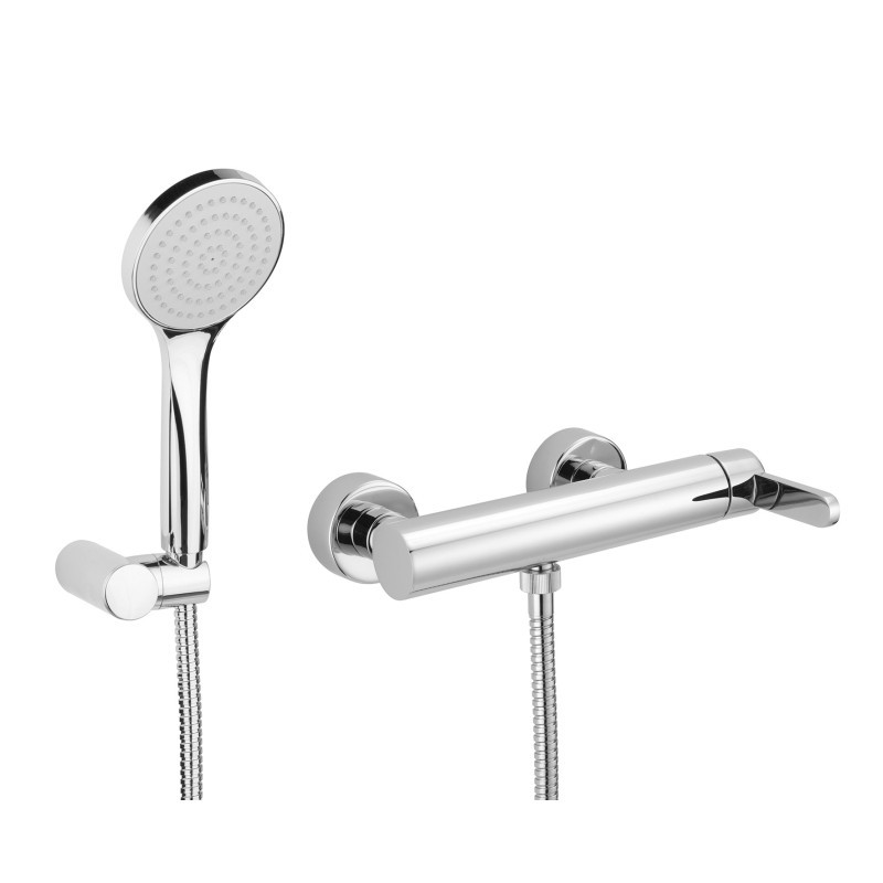 SALLY Monocomando doccia esterno con kit doccia finitura cromo