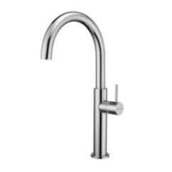 MODA Monocomando lavabo alto con piletta click-clack finitura cromo