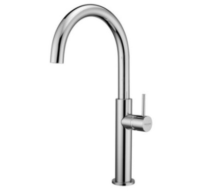 MODA Monocomando lavabo alto con piletta click-clack finitura cromo