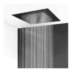 RAIN Soffione ad incasso quadro 300x300 in acciaio inox finitura satinato