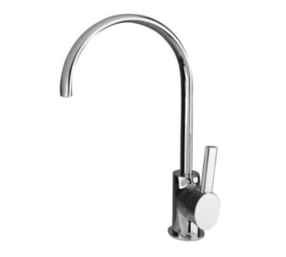 RIVER Monocomando lavello laterale canna girevole finitura cromo