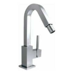 QUARZO monocomando bidet leva laterale con scarico a pressione finitura cromo