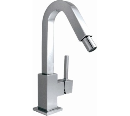 QUARZO monocomando bidet leva laterale con scarico a pressione finitura cromo