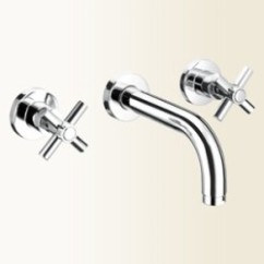 YUPPY Batteria per lavabo ad incasso finitura nickel spazzolato