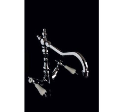 IRIS monoforo lavabo con scarico finitura cromo