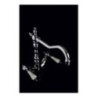 IRIS monoforo lavabo con scarico finitura cromo