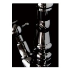 IRIS monoforo lavabo con scarico finitura cromo