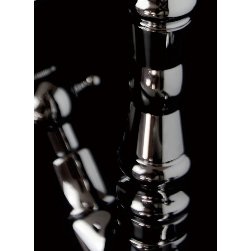 IRIS monoforo lavabo con scarico finitura cromo