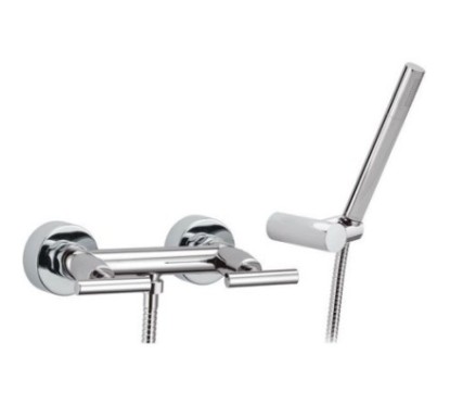 TILLY Gruppo doccia esterno con kit doccia finitura cromo