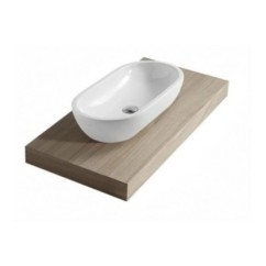 M2 lavabo ciotola cm 70 da appoggio finitura bianco