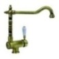 MIXOLDST miscelatore monocomando orientabile con canna "old fashion" per sottofinestra finitura rame anticato