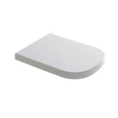 PLUS DESIGN coprivaso a caduta rallentata finitura bianco mat