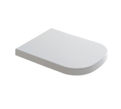 PLUS DESIGN coprivaso a caduta rallentata finitura bianco mat