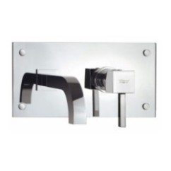 QUARZO monocomando lavabo da incasso senza scarico finitura cromo