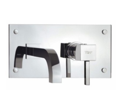 QUARZO monocomando lavabo da incasso senza scarico finitura cromo