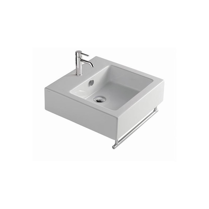 PLUS DESIGN lavabo bacino rettangolare con foro