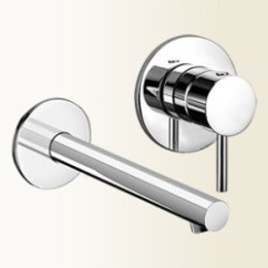 HEOS Miscelatore per lavabo ad incasso finitura nickel spazzolato