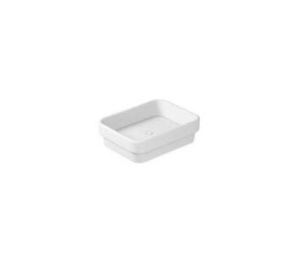 MEG11 lavabo semincasso cm 50x38 finitura bianco mat