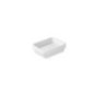 MEG11 lavabo semincasso cm 50x38 finitura bianco mat