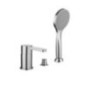 SALLY Batteria monocomando bordo vasca con deviatore e doccetta finitura cromo