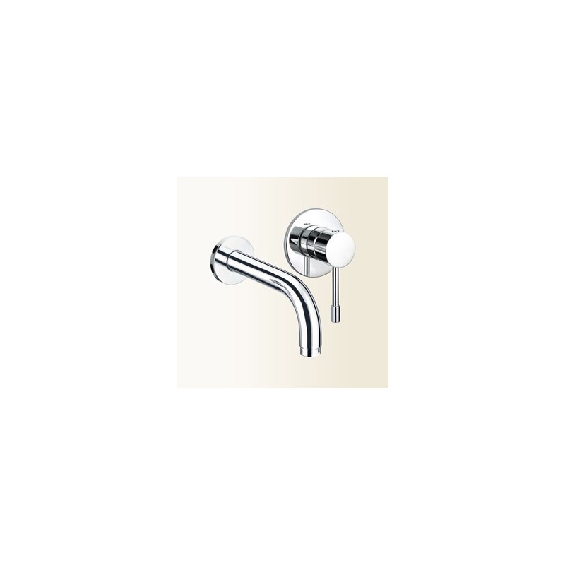 GRILLO Miscelatore monocomando per lavabo da incasso, canna 250 mm finitura cromo