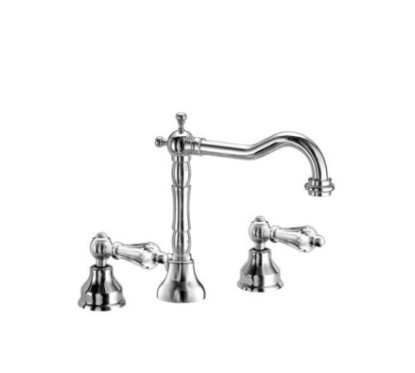 FLY BIJOUX batteria lavabo 3 fori con canna alta finitura cromo